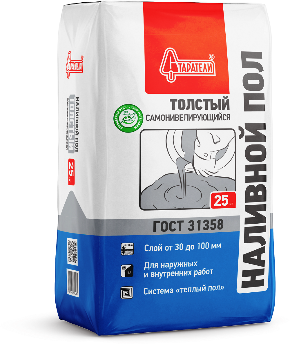 Пол наливной "Старатели" Толстый цементный 25кг