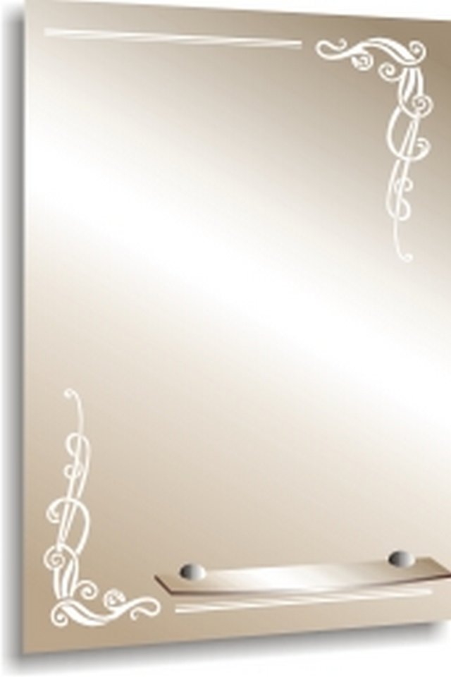 Зеркало MIXLINE "Винтаж" 490х680 см с полкой /294/