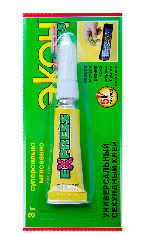 Клей секундный ЭКОН Супер-клей ЭКСПРЕСС мультикарта 3г /3001046,1303054/