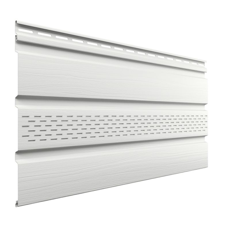 Софит ТехноНИКОЛЬ частично перфорированный Белый (жасмин) 3х0,302м / 0,91м2