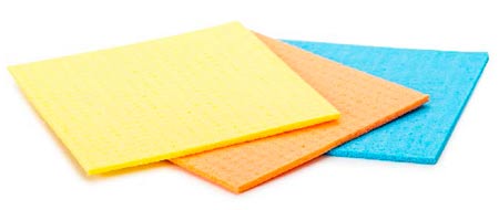 Салфетка для уборки целлюлозная 15х15см 3шт 003882