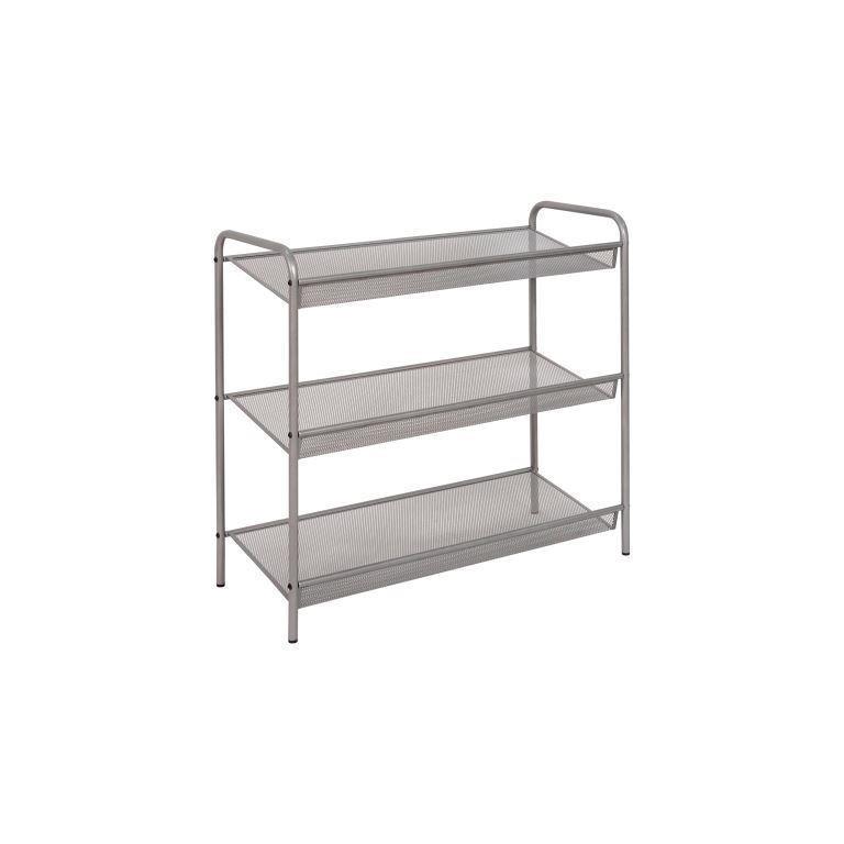 ПОДСТАВКА ДЛЯ ОБУВИ "ЖЕНЕВА-23" МЕТАЛЛИК,3 ПОЛКИ, ШИРИНА 645ММ