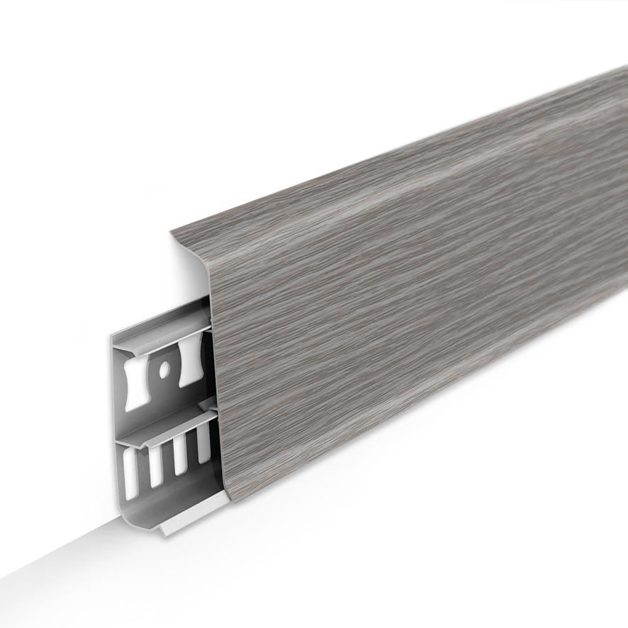 Плинтус ПВХ 2,2м П85 "Деконика", 210 Дуб пепельныйД-П85 210 ДУБ ПЕП- купить в АПлайн