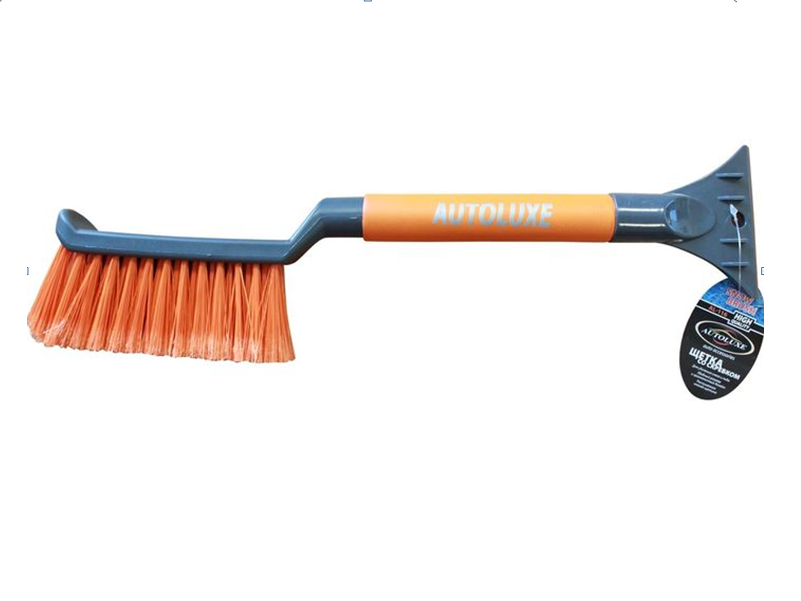 Щетка для снега со скребком AUTOLUXE 42см 