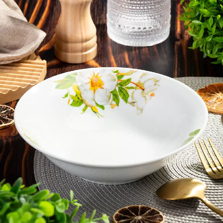 Салатник керам.круглый Daniks Шиповник 20х5.5см 0.9л 307947307947- купить в АПлайн