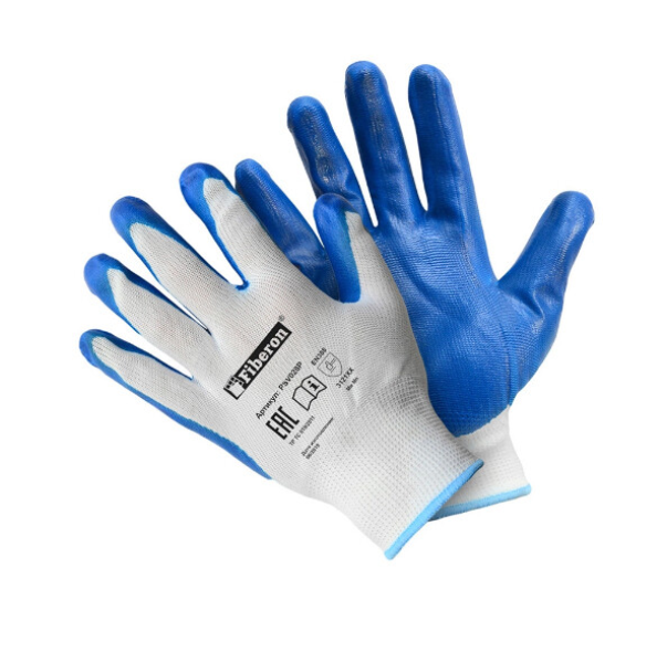Перчатки полиэстер с нитрил. покрытием  PSV028P L(р.9) Fiberon