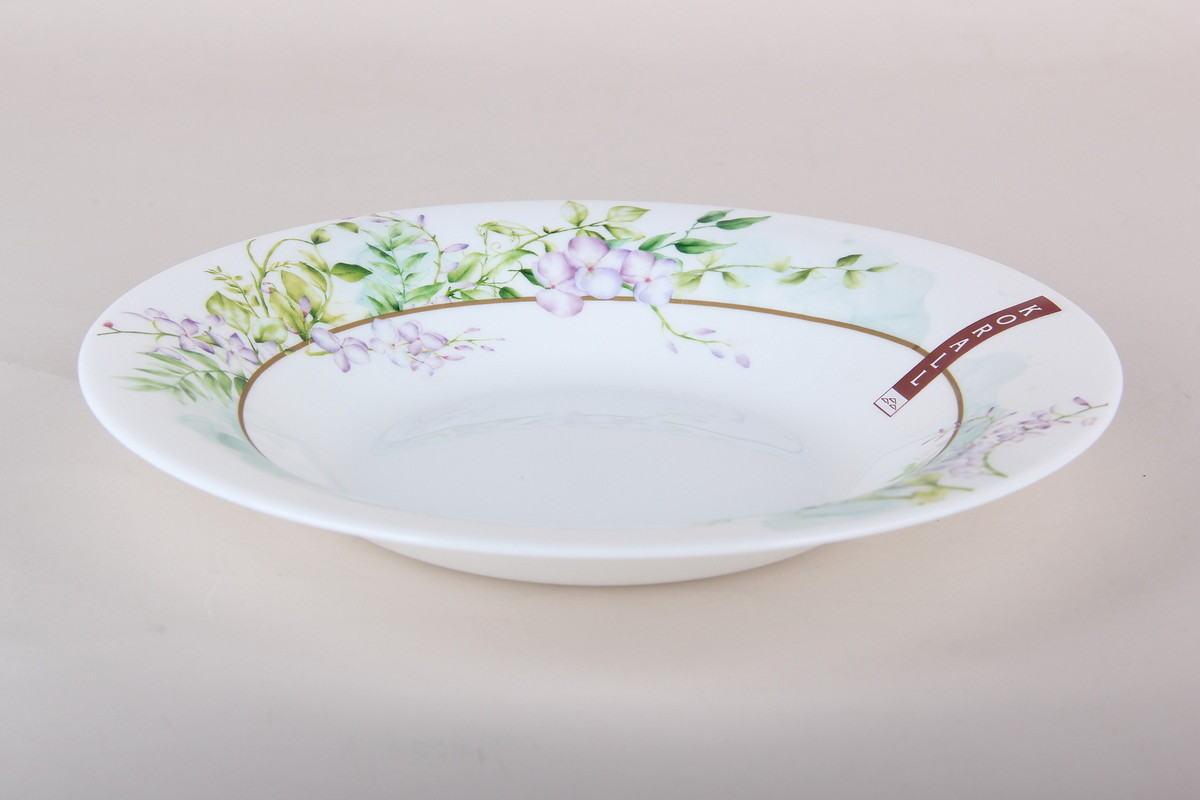 Тарелка стеклокерам. Эвори 21.5см 500мл глубокая LFSP85-H240307