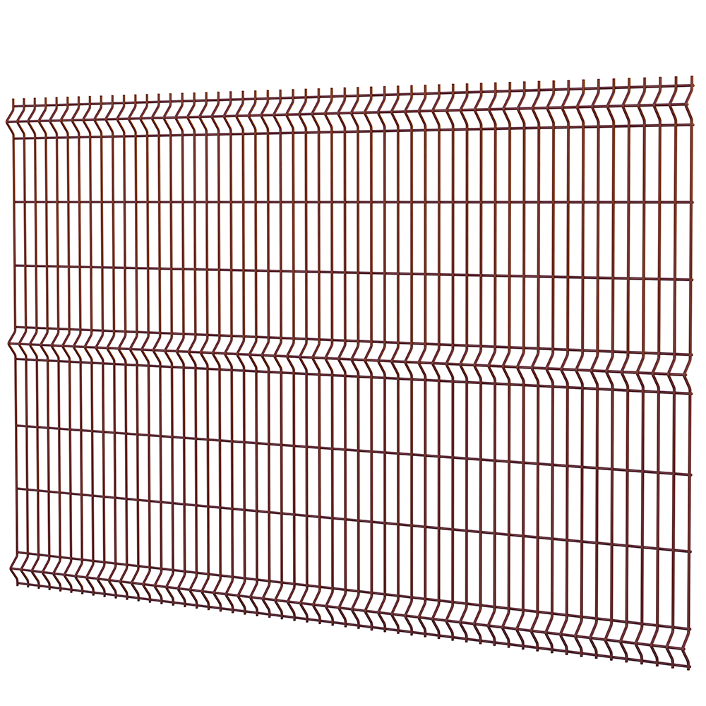 Сварная панель 3D Лайт (для забора) 60/ 1,5х2,5м /3мм/3Р/ ОЦ ППК RAL 8017 (шоколадно-коричневый)