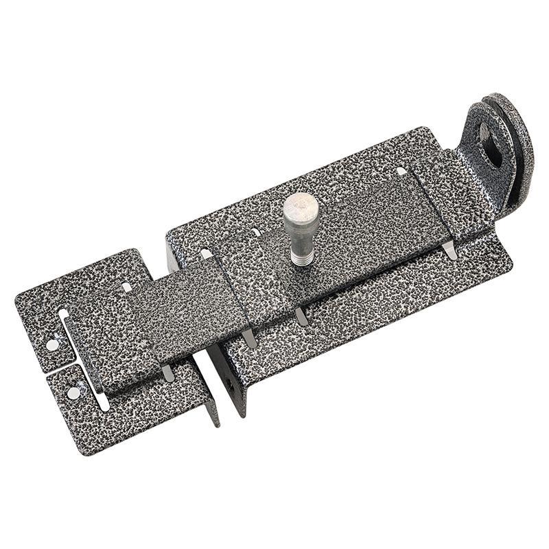 Задвижка Секрет ЗД-04 145мм плоский ригель с проушиной антик серебро