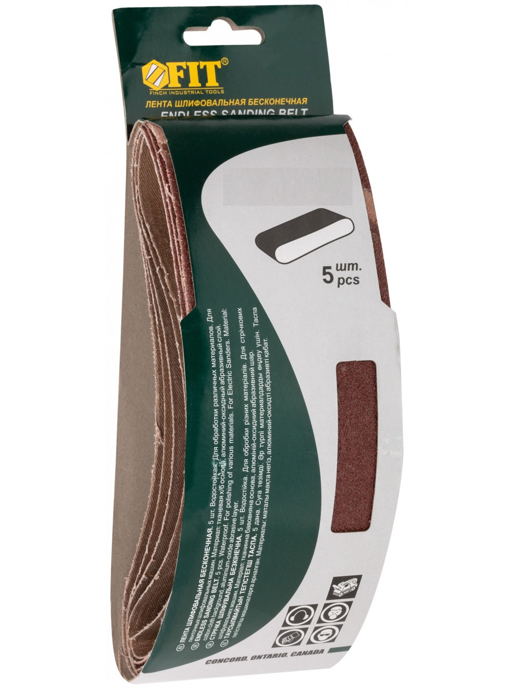 Лента шлифовальная 75х457мм Р60 5шт 39683