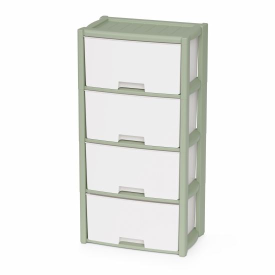 Комод пласт. Колорит 4 секции зеленый М9041М9041- купить в АПлайн