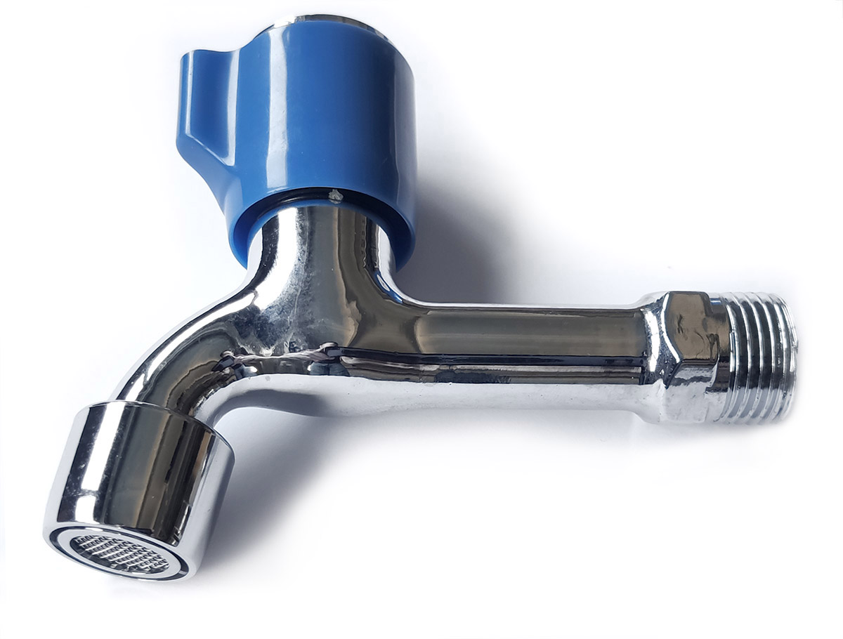 Кран водоразборный "СТК" хром 1/2 с аэратором СТК-1007 BLUE78968- купить в АПлайн