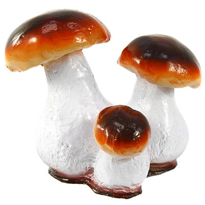 Фигура садовая гипс Гриб-боровик Тройной средний 220*250мм арт.46