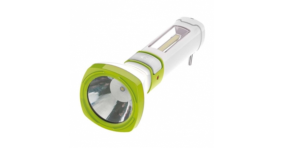 Фонарь ручной КОСМОС 7035WLED (акк.4V1,2Ah) LED3W (270lm)+COB2W, пласт., 3 реж. /475/