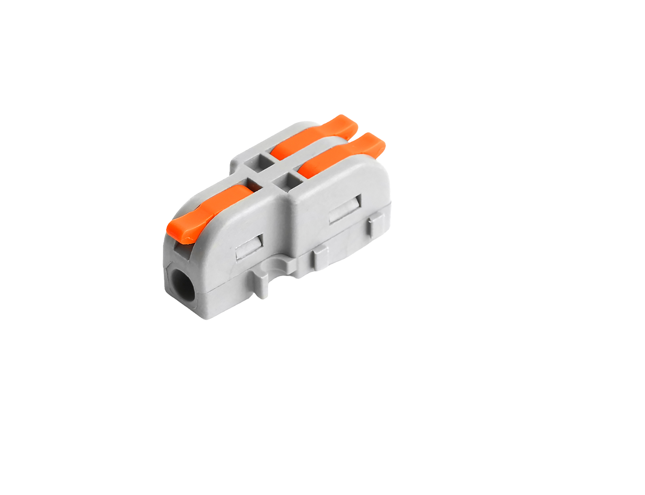 Клемма разветвительная 1-контактная с рыч. 220-102 1вх/2вых упак 10шт