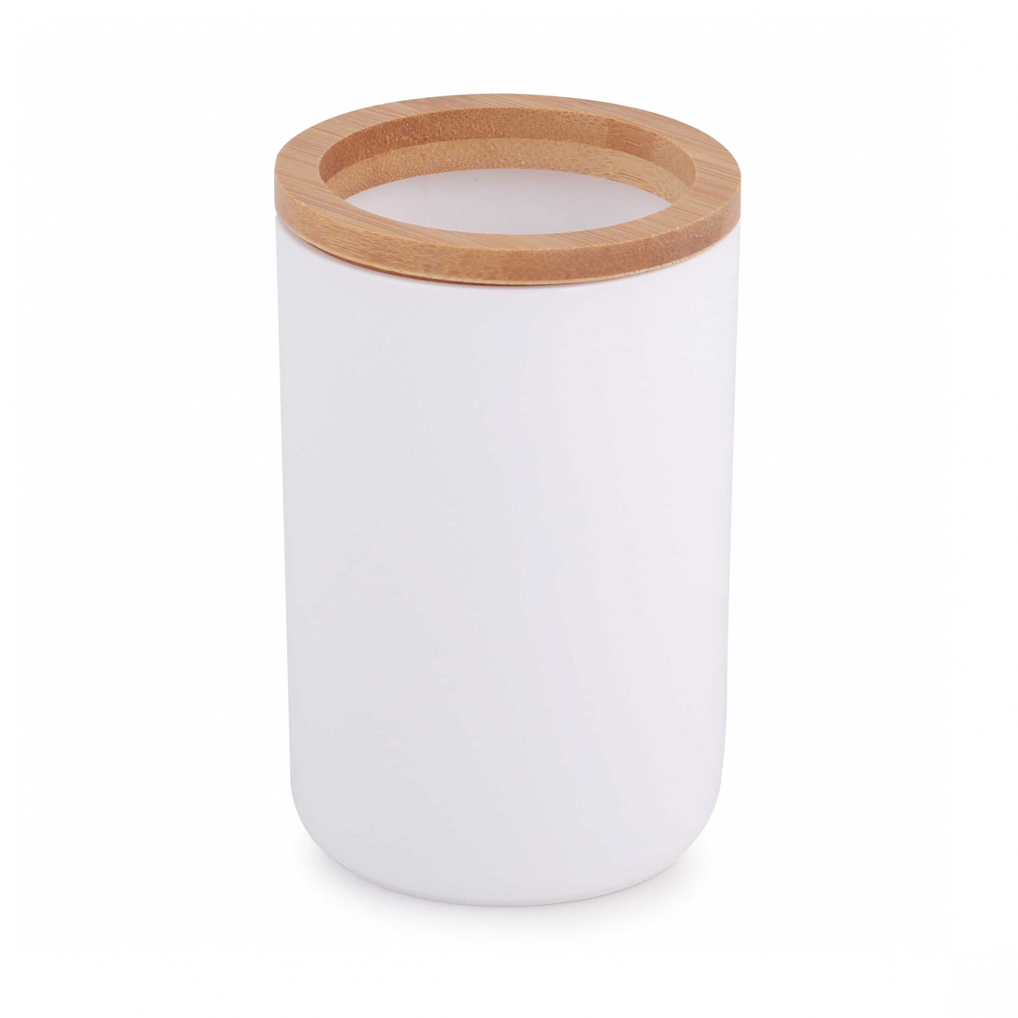 Стакан для зуб щеток пласт. БАМБУК белый альт М8052 - М8052 - купить в АПлайн