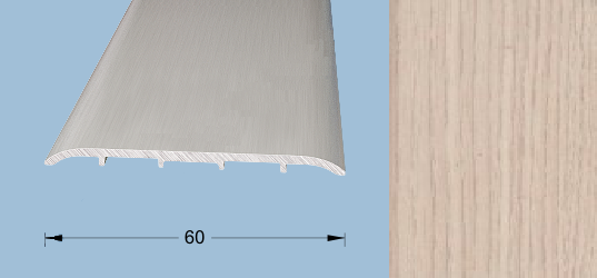 Порог-стык 1,8м 60мм П63.35, Ясень серый