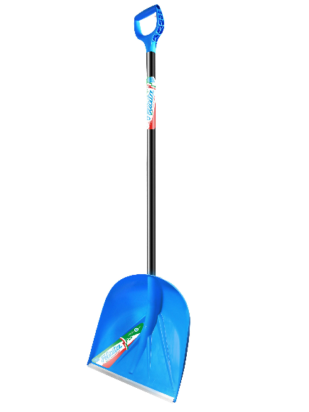 Лопата снеговая FELICITA 2части дерев.черенок 410х390х1435мм 1022-ч