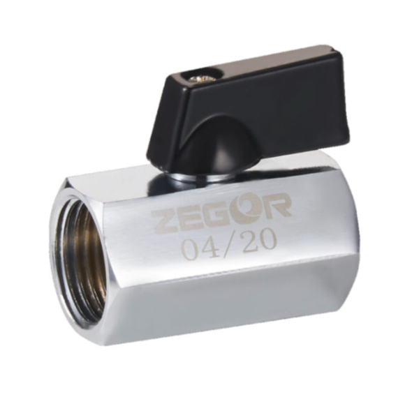 Кран шаровой Zegor мини 1/2" нар/нар FM03 ZEGORFM03- купить в АПлайн