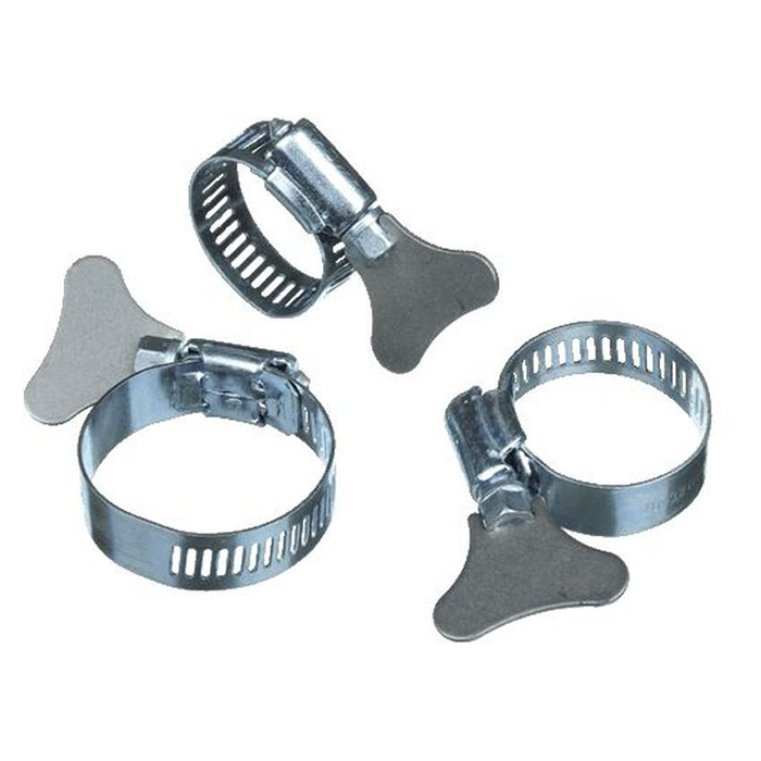 Хомут червячный 21-38мм нерж.ручка (24177)