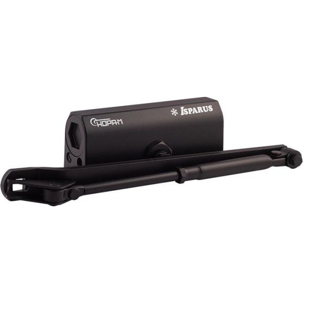 Доводчик дверной НОРА-М Isparus 430 от 50 до 120кг морозостойкий черный17195- купить в АПлайн