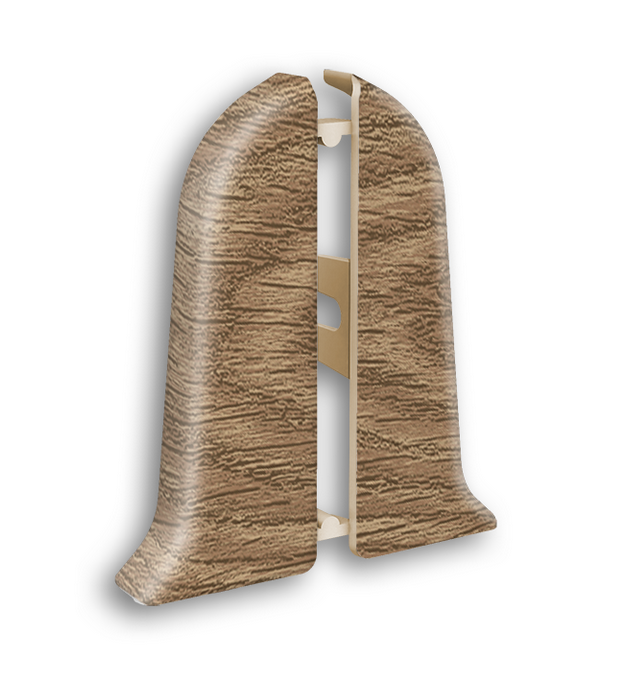 Торцевые (пара) для плинтуса "Идеал Классик" 55мм, 321 Падук