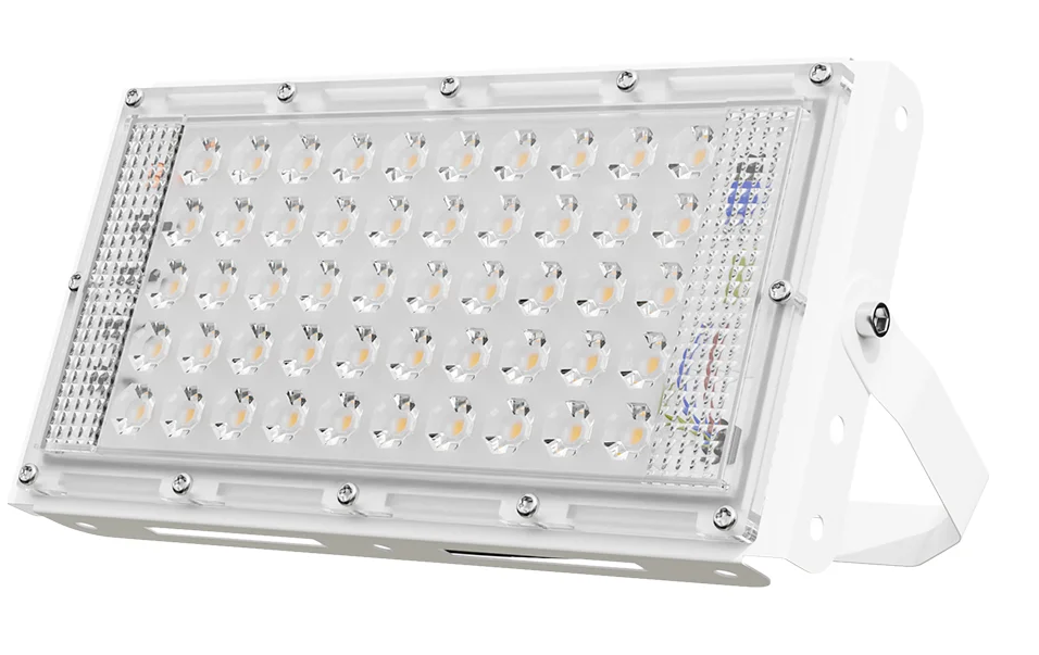 Прожектор светодиодный 30Вт 6500К IP65 "трансформер" белый Apeyron 212*107*27мм 05-44