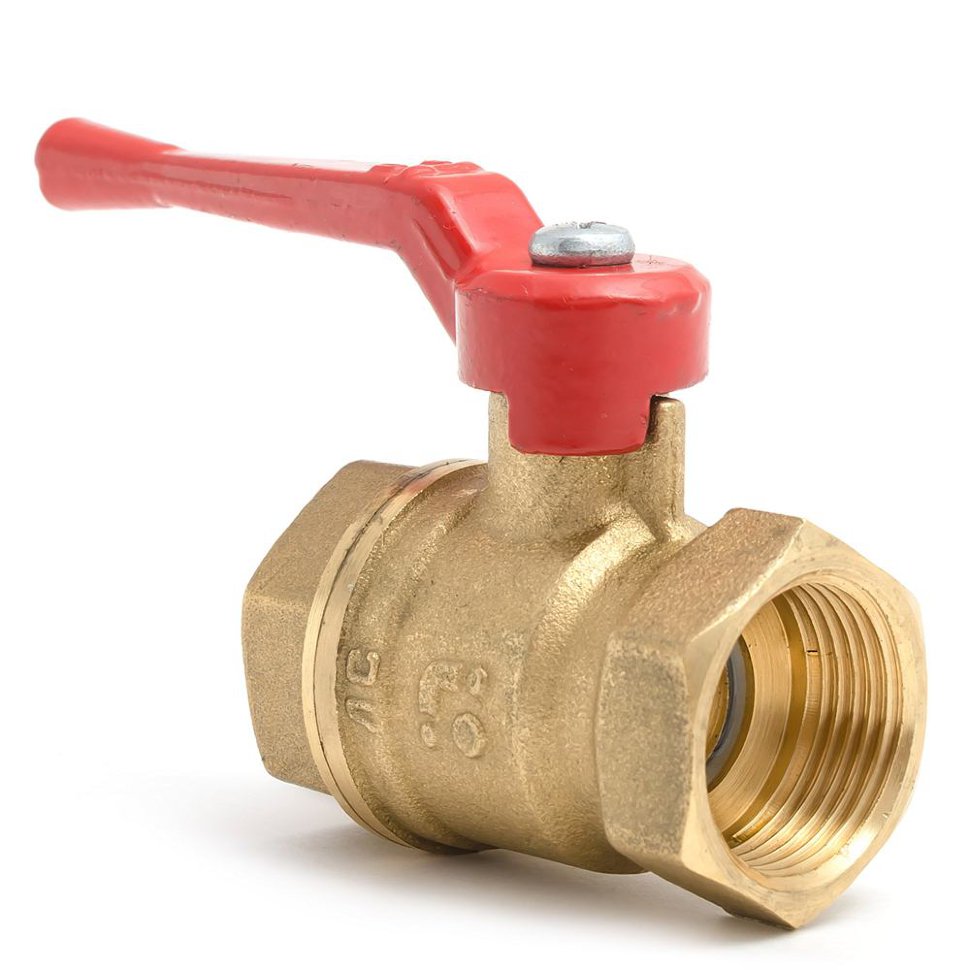 Кран шаровой БАЗ 11Б27П1 рычаг 3/4 (D20) вн/вн (г/г) произ-во Россия /222/ (Э)