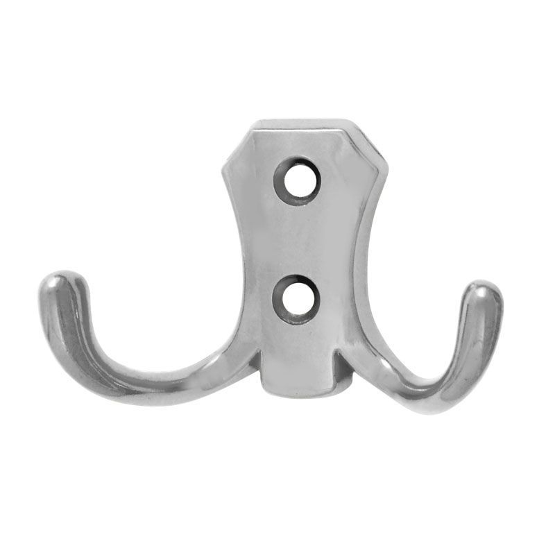 Крючок-вешалка "Нора-М" №10 2-рожковый хром