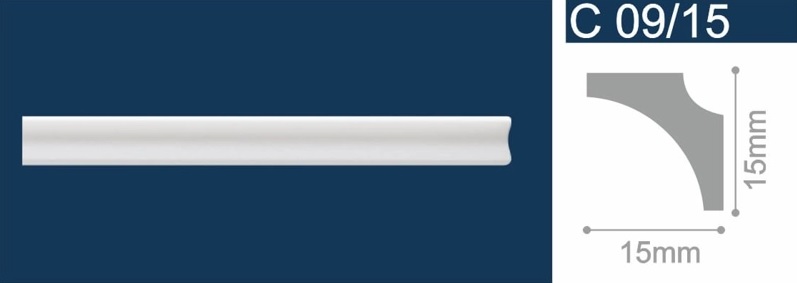 Плинтус экструдированный "Солид" С 09/15 2м (390)