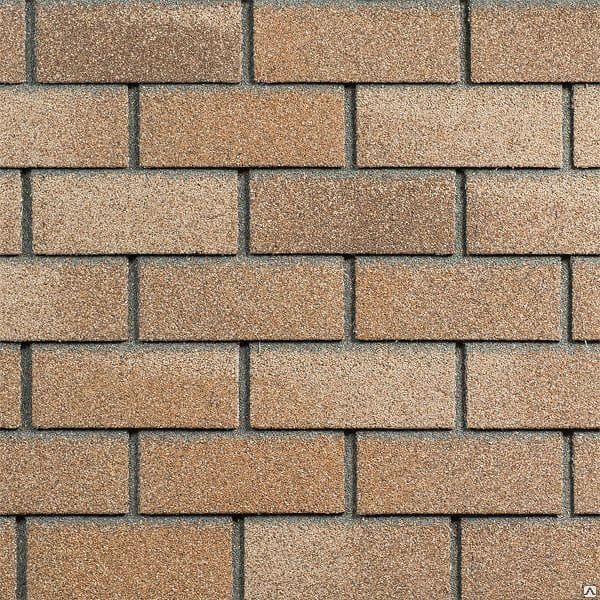 Плитка фасадная "ТехноНИКОЛЬ" HAUBERK Кирпич Песчаный 1х0,25м / упаковка - 2 кв.м