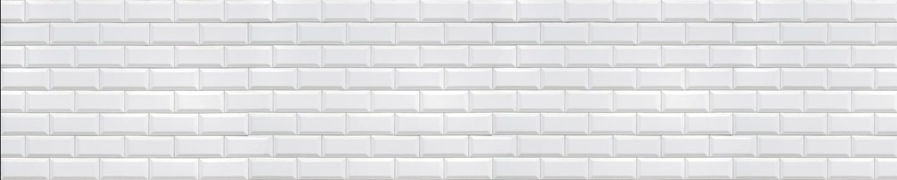 Панель-фартук Кабанчик Классическая плитка Белая термоперевод 600х2000мм