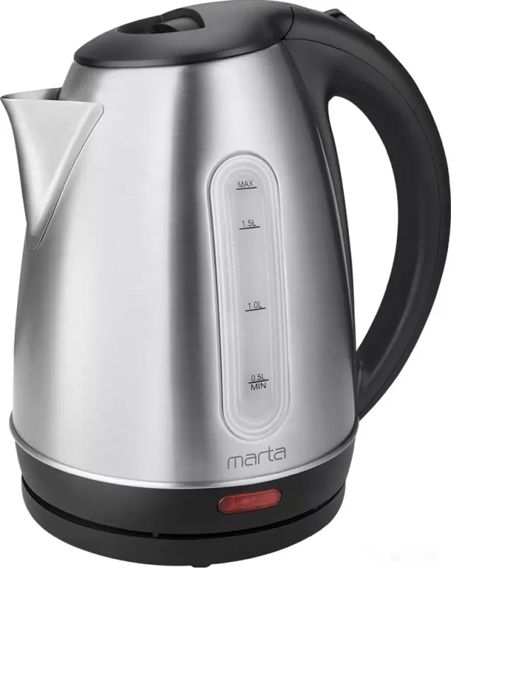 Чайник электрический MARTA 1,8л нерж. сталь черный жемчуг MT-1082