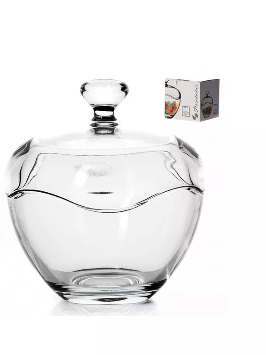 Сахарница стекл. Тоскана 131мм 400мл с крышкой 98775B