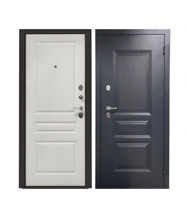 Дверь металлическая Титан 3Ф Классик 999 Графит / Беленый дуб 2050х860-R правая2050-860-R- купить в АПлайн