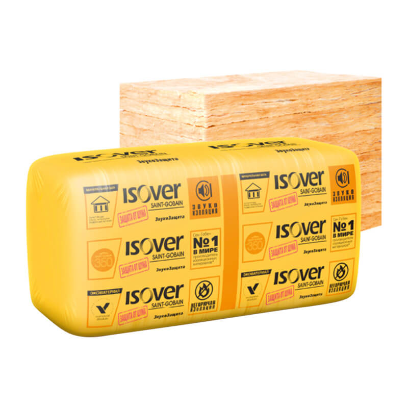 Утеплитель "ISOVER" Звукозащита-100 1170х610х100мм(7,14м2/0,714м3) 10 шт. 67191