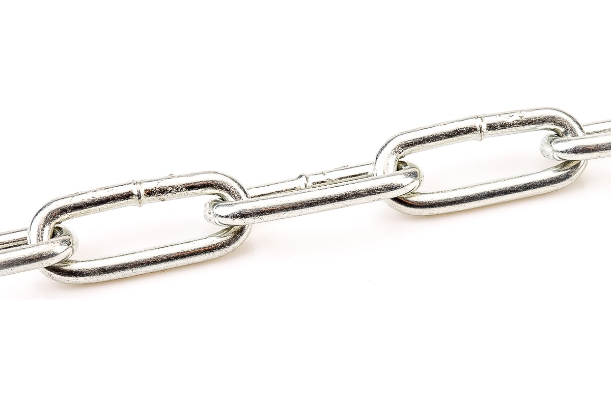 Цепь сварная М3 DIN763 длиннозвенная (5м) пакет Стройметиз