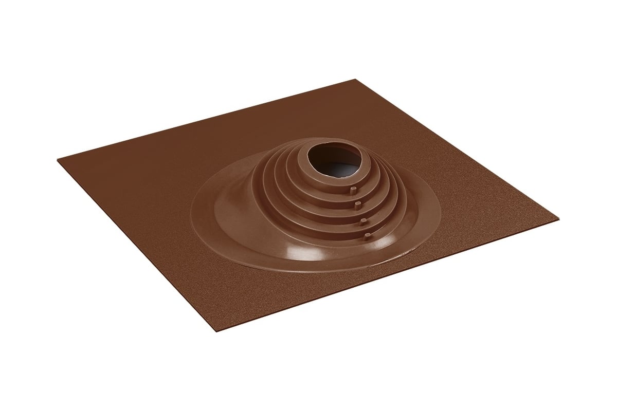 Кровельный проход ASTON №3 D150-300мм / 600х600мм угловой силикон коричневый- купить в АПлайн