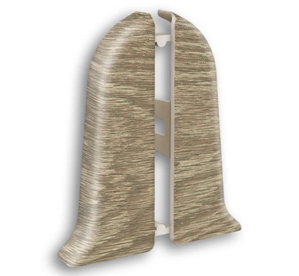 Торцевые (10 пар) для плинтуса "Идеал Классик" 55мм, 208 Дуб мокко