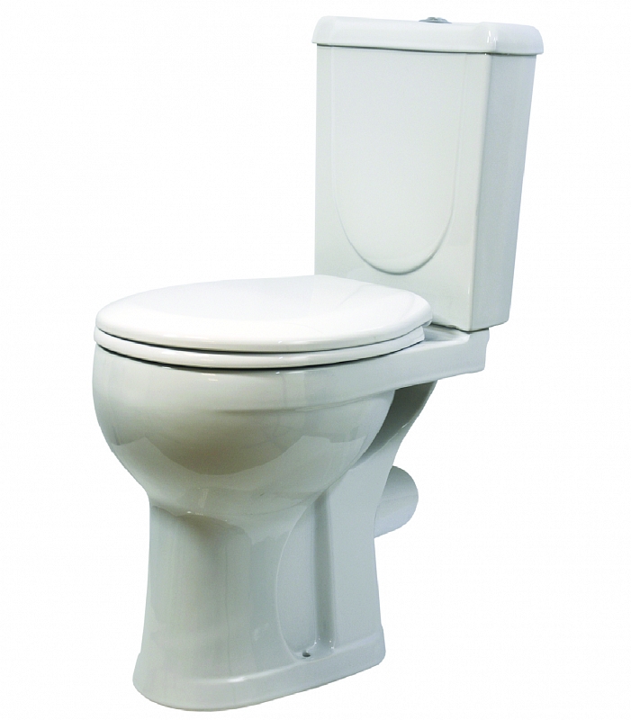 Унитаз-компакт "ИРИДА" белый ниж. подв. прямой выпуск с арматурой и сиденьем 