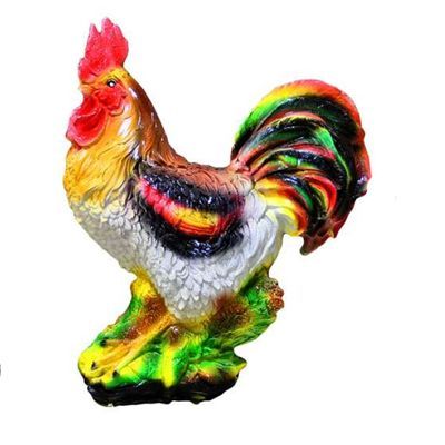 Фигура садовая гипс Петух большой 600х440мм 160