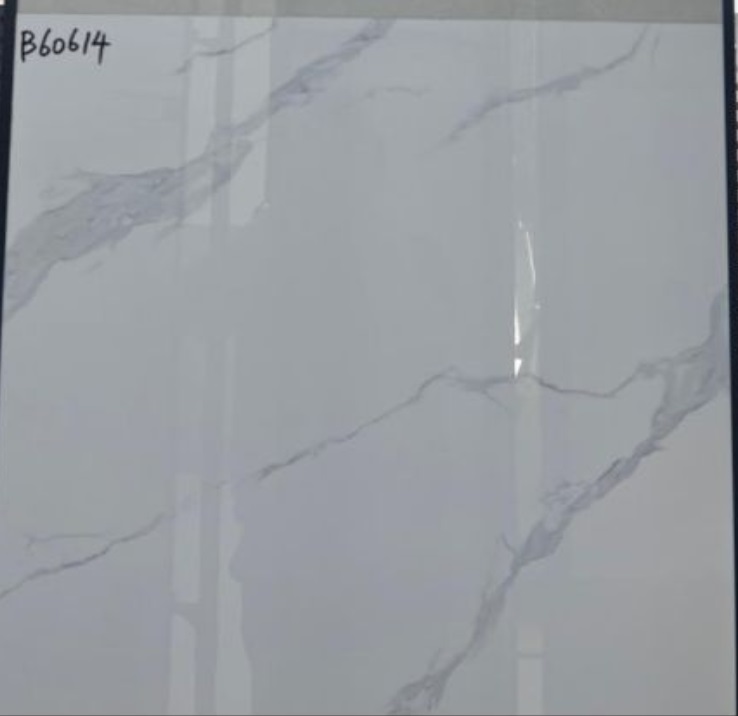 Керамогранит В60614 серо-белый мрамор глянцевый 60x60смВ60614- купить в АПлайн