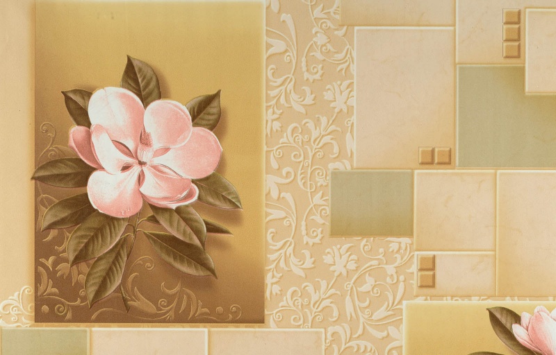 Обои бумажные моющиеся Брянск Магнолия 1 0,53х10м С1БР-ГП