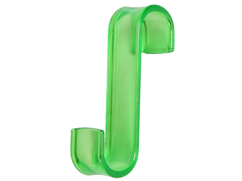 Крючок "S" для ванной пласт.12 см 3 цвета. AN27-61