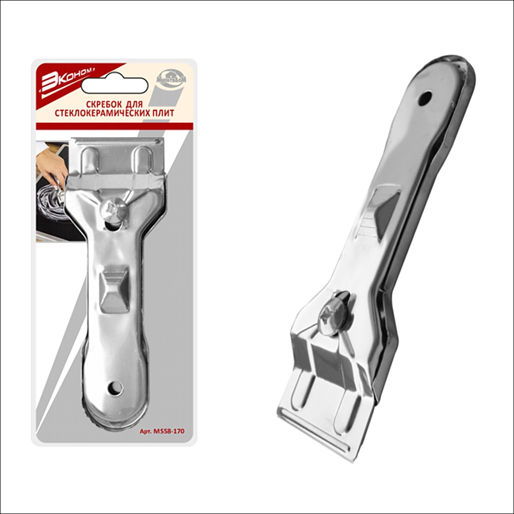Скребок металл. Эконом для стеклокерамических плит MS58-170