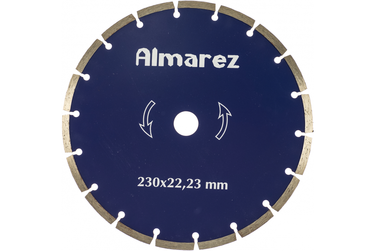 Диск алмазный отрезной 230х22,2мм по кирпичу сегментный сухой рез Almarez 304230304230- купить в АПлайн