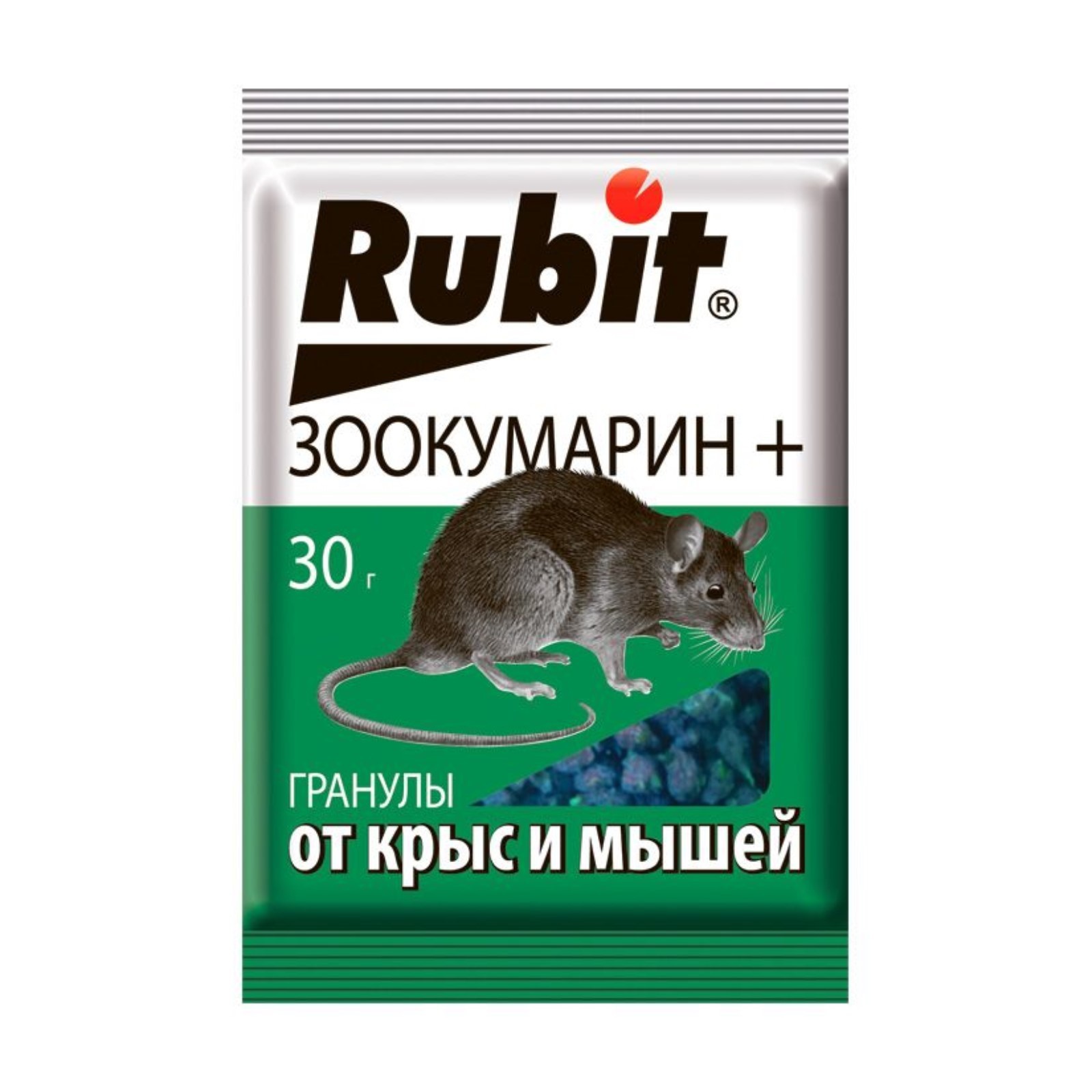 Средство от грызунов Rubit ЗООКУМАРИН+ гранулы 30 г 1094053
