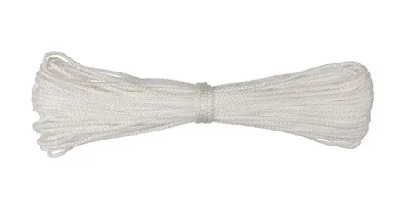 Веревка вязаная п/п белый 4мм 20м 23-00788