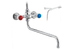 Смеситель для ванны СМС длинный излив,двуруск. 3-Z-033