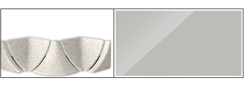 Комплектующие к плинтусу для столешницы Идеал Светло-серый (002)